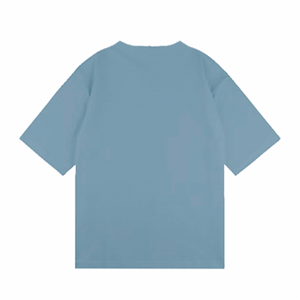 "HEARTFUL" OVERSIZE Ts BLUE