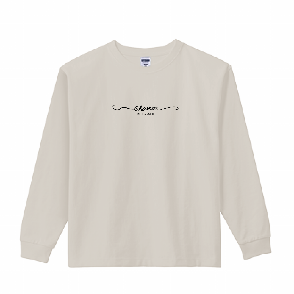 "SIGN" HEAVY WEIGHT L/S Ts BEIGE