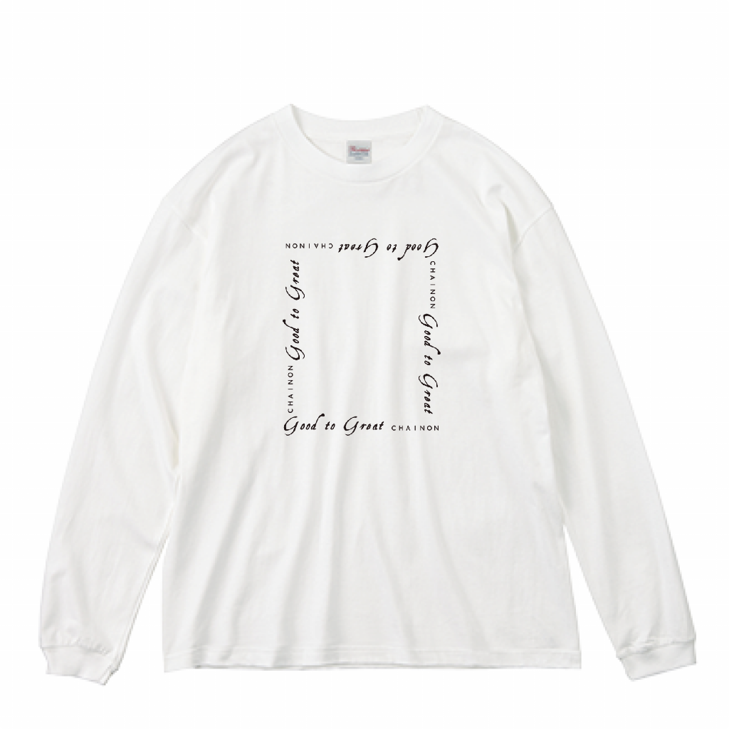 "THE FRAME" L/S BIG Ts WHITE