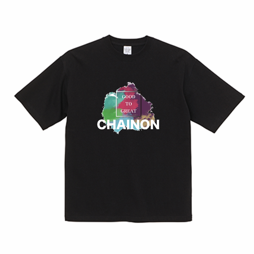 "HAZY" BIG Ts BLACK/PL