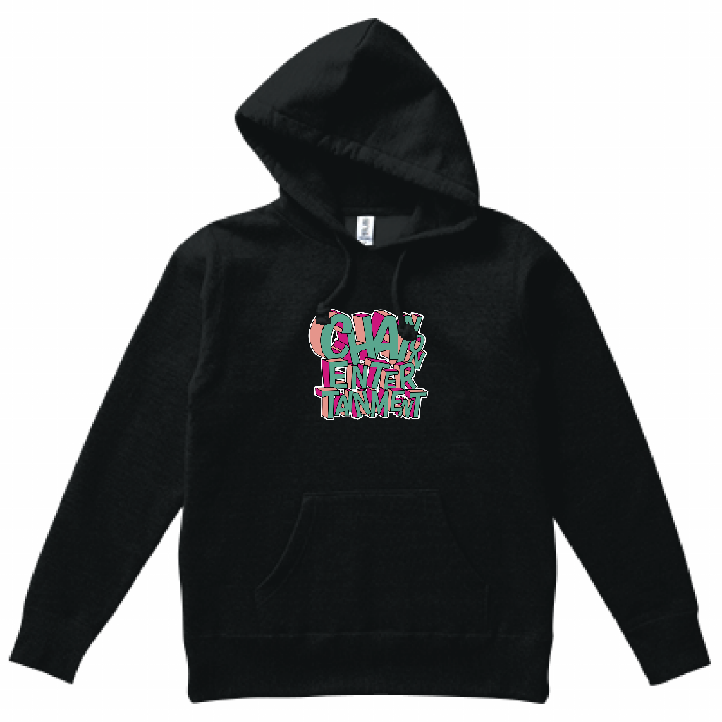 "90's POSTER LOGO" HOODIE BLACK