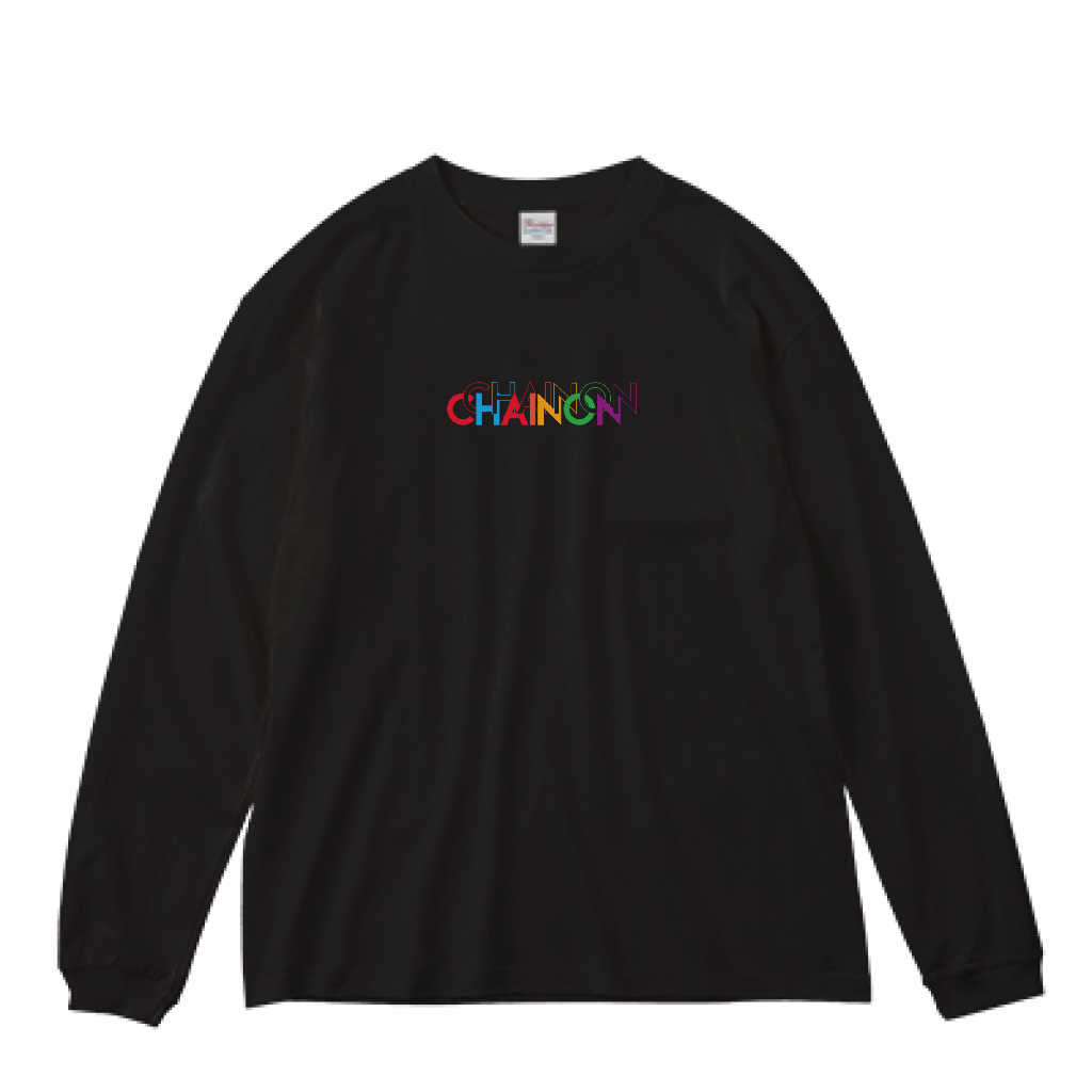 "VARIEGATED" L/S BIG Ts BLACK