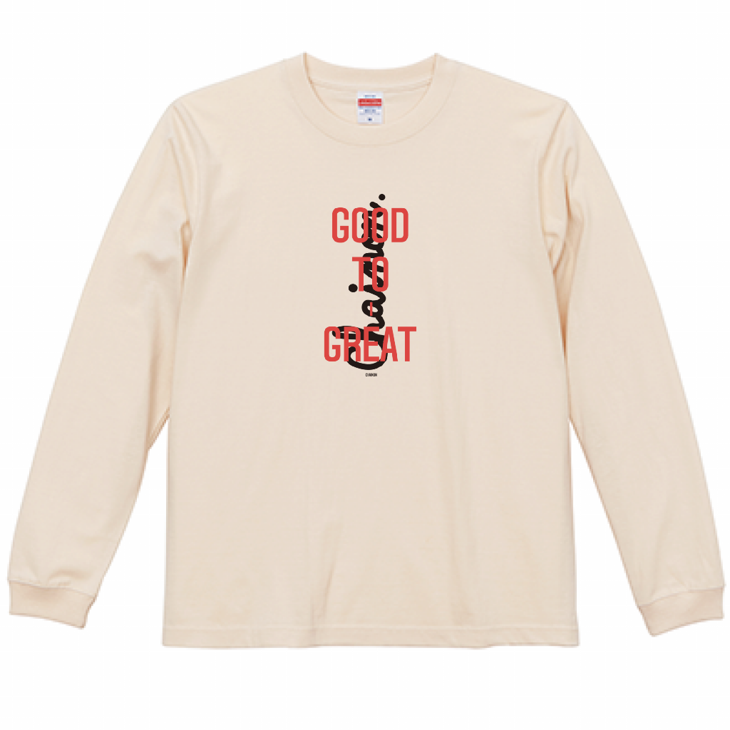 "CORE" L/S RIB Ts CREAM