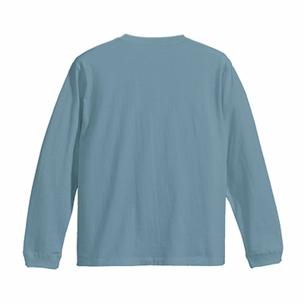 "HEARTFUL" L/S BIG Ts BLUE