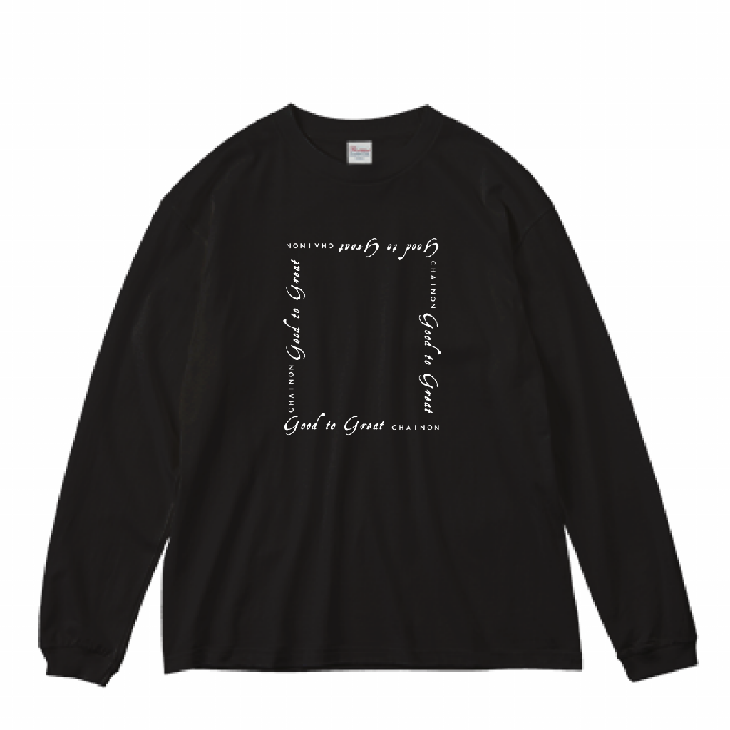 "THE FRAME" L/S BIG Ts BLACK