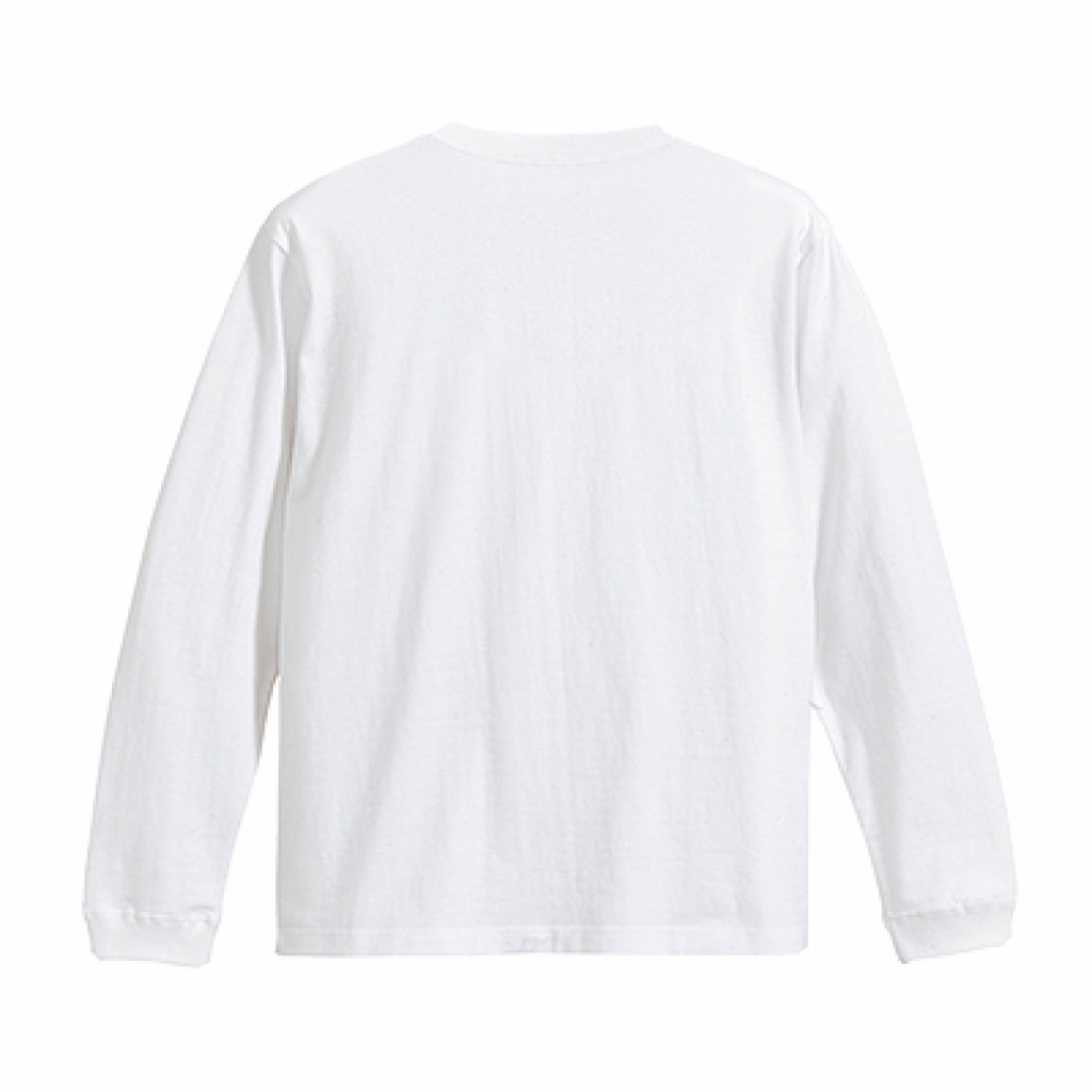 "HEARTFUL" L/S BIG Ts WHITE