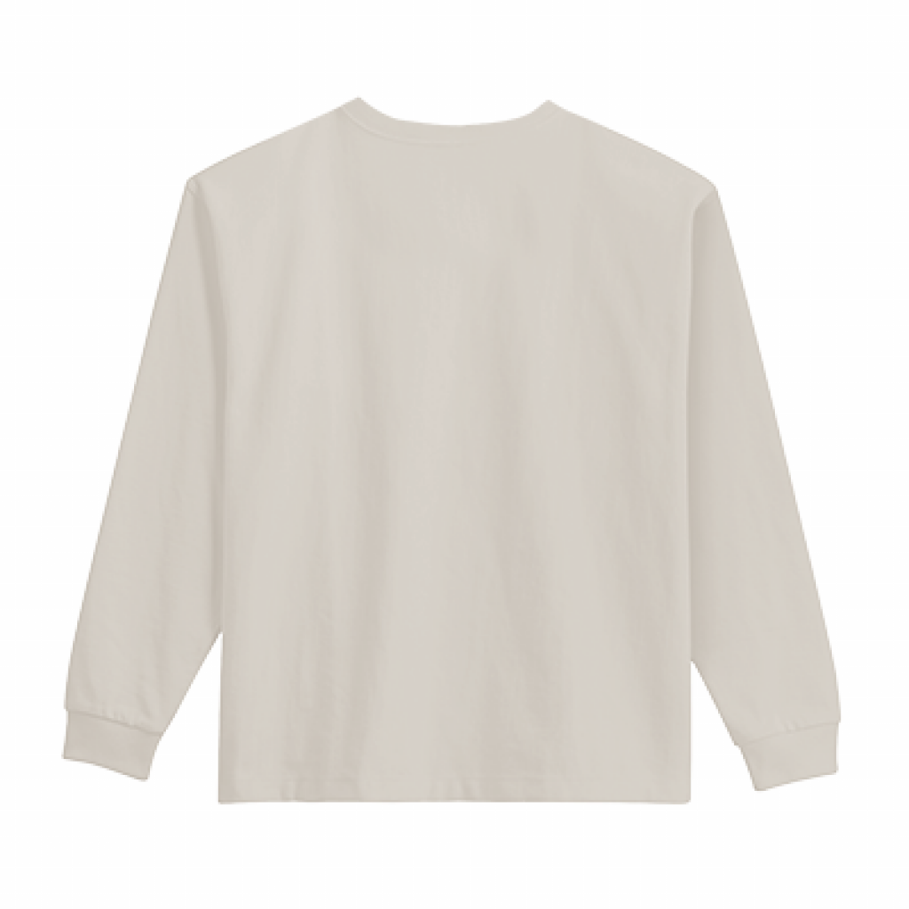 "SIGN" HEAVY WEIGHT L/S Ts BEIGE