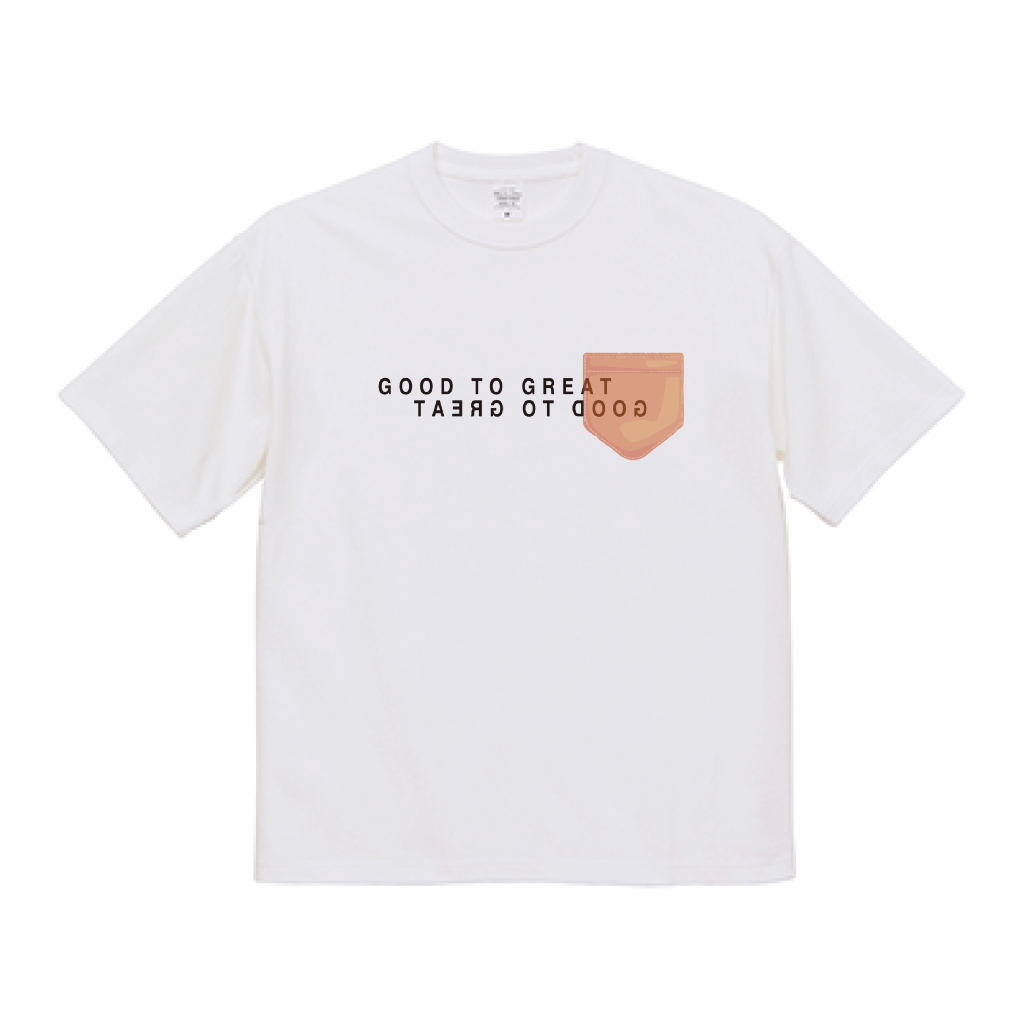 "GTG" BIG Ts WHITE / OR