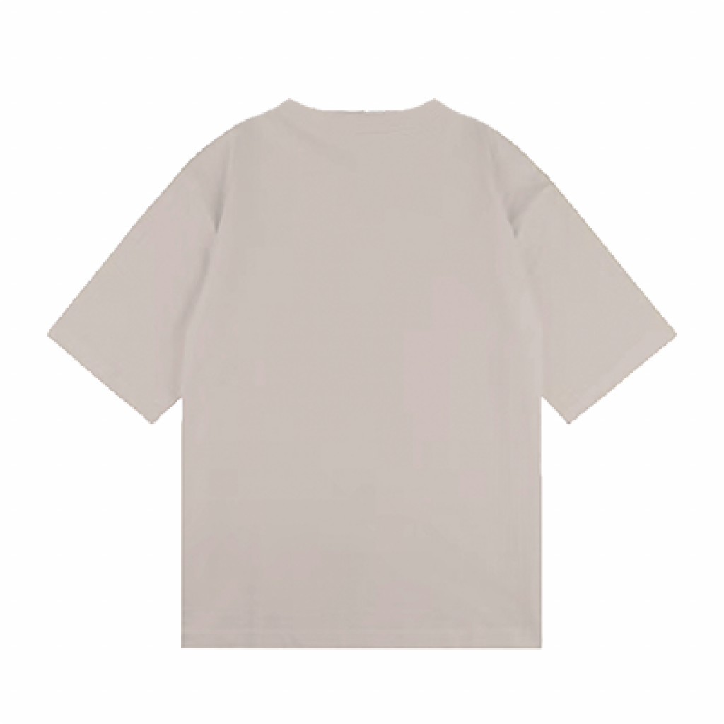 "NEW FACE" OVER SIZE Ts BEIGE