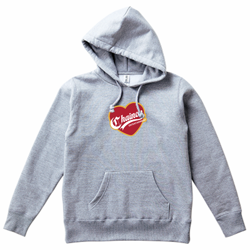 "RETRO HEART" HOODIE GRAY