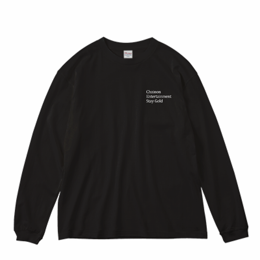 "STAY GOLD" L/S BIG Ts BLACK