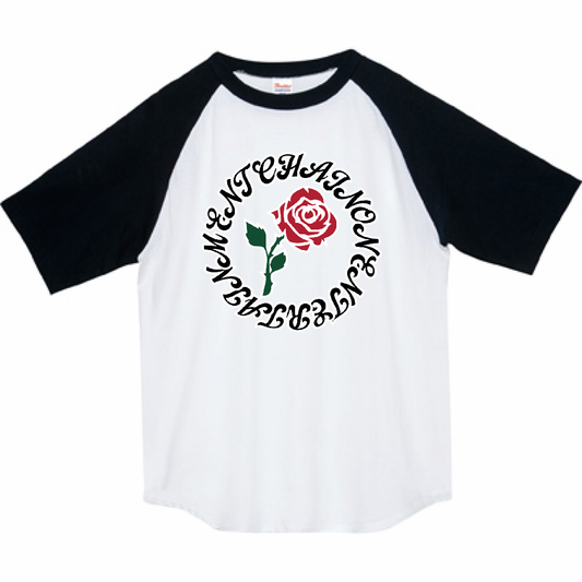 "ROSE" Raglan Ts BLACK