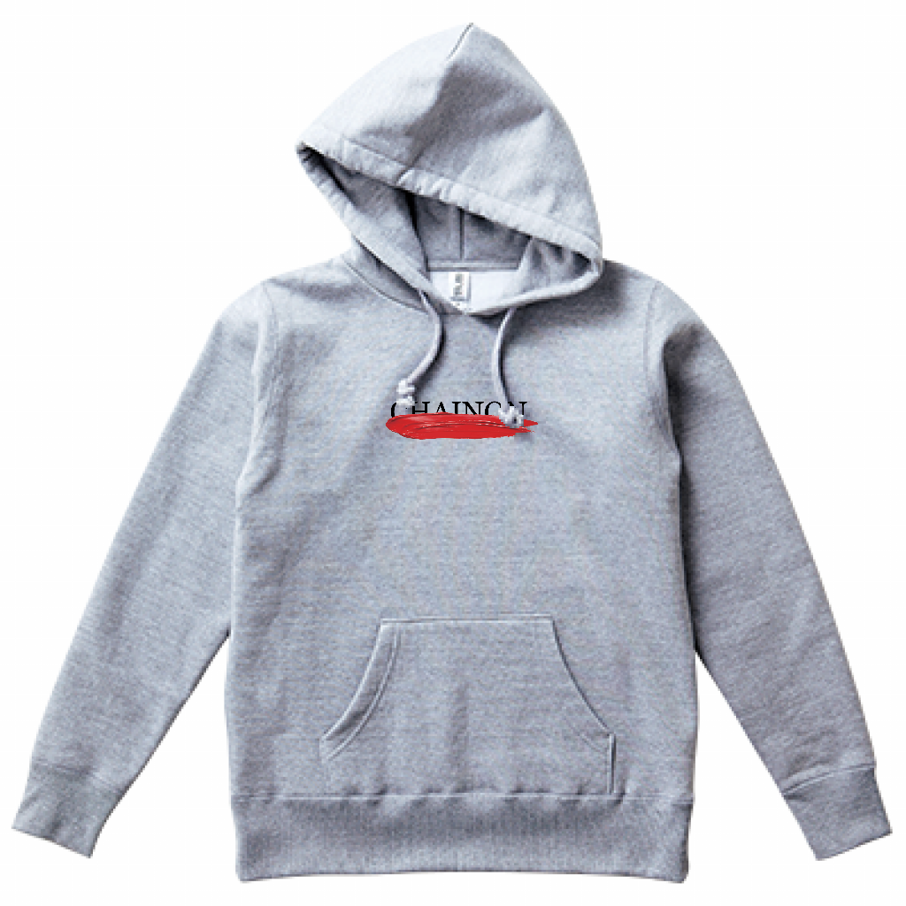 "RUOGE RED" HOODIE GREY