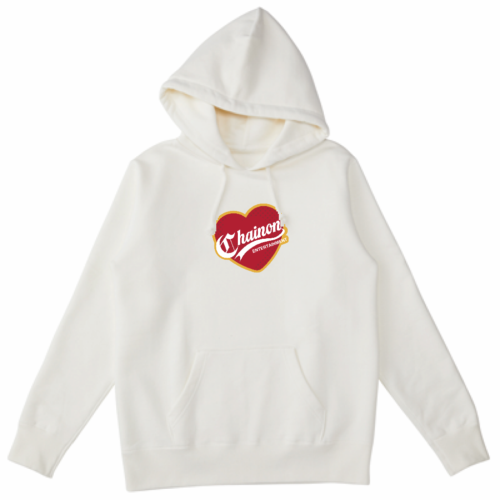 "RETRO HEART" HOODIE WHITE