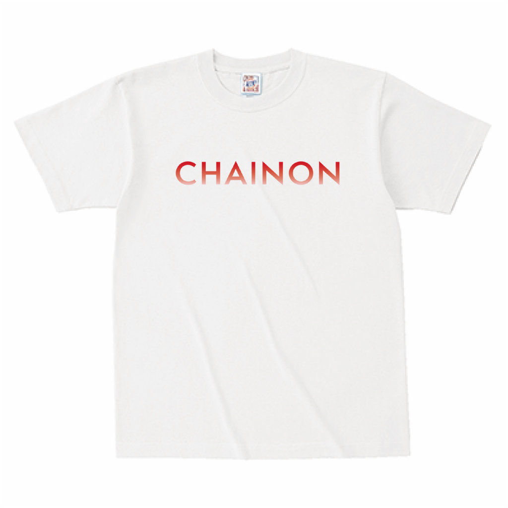 "STRAIGHT LOGO RED" Ts WHITE