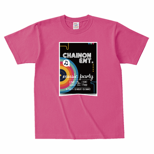 "MUSIC POSTER LOGO" Ts PINK