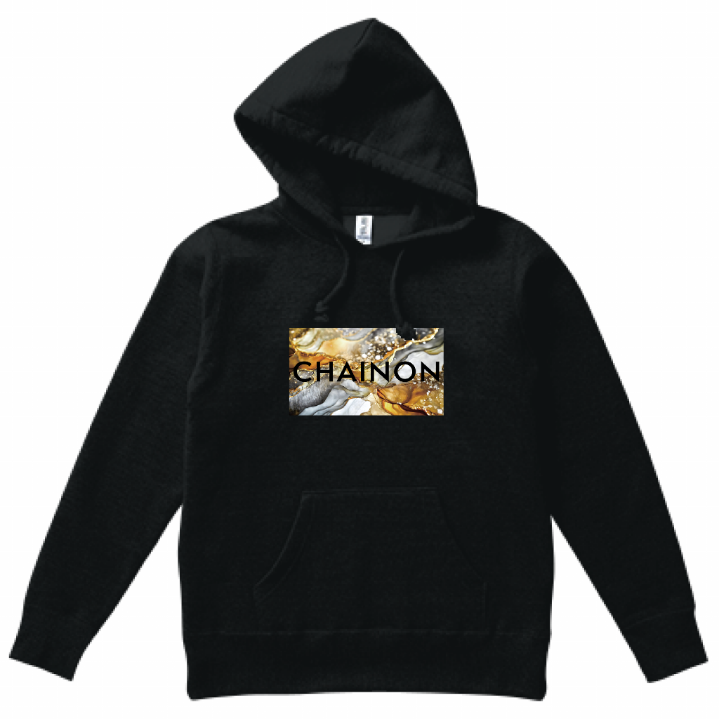 "MARBLE" HOODIE BLACK