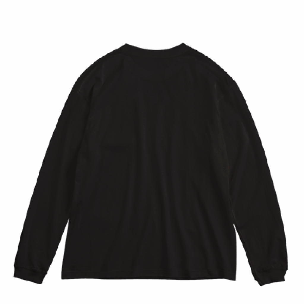 "STRAIGHT LOGO " BIG Ts L/S BLACK