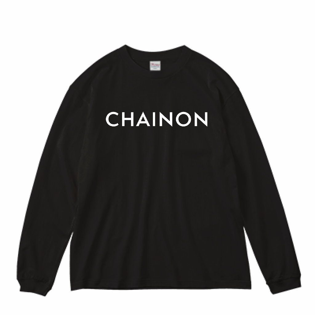 "STRAIGHT LOGO " BIG Ts L/S BLACK