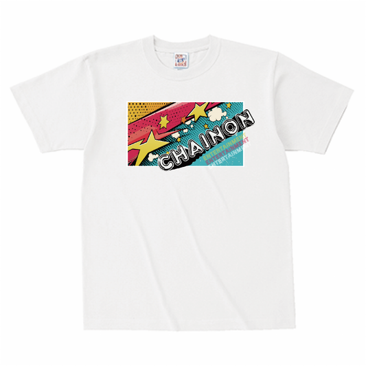 "POPART POSTER LOGO" Ts WHITE