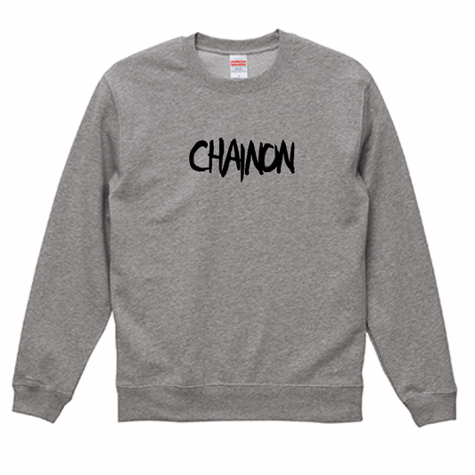 " HAND WRITING " SWEATSHIRT ASH GRAY